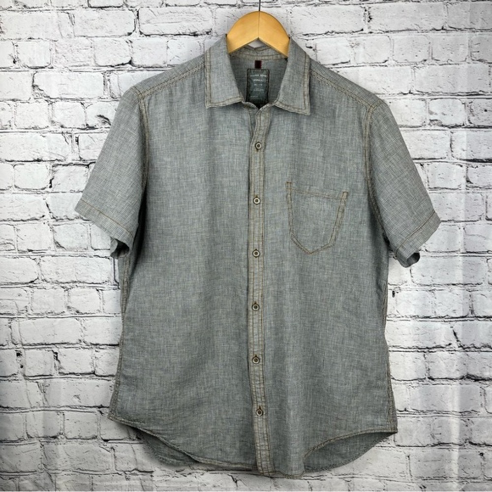 Cooper Jones Supply Linen/Cotton Button Down Shirt M